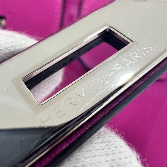 100% Authentic Hermès Birkin 30 in Rose Pourpre Togo with PHW Stamp A - Picture 2 of 14